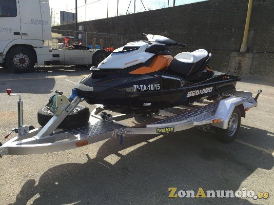 Thalman remolque mixto de aluminio moto de agua/quad